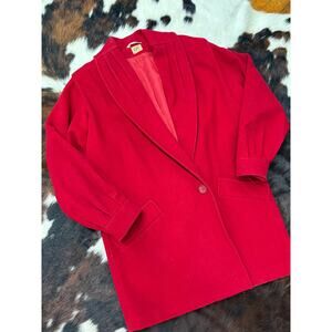 1970's red pure new wool coat by CPI